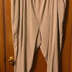 Tan plus size dress pants